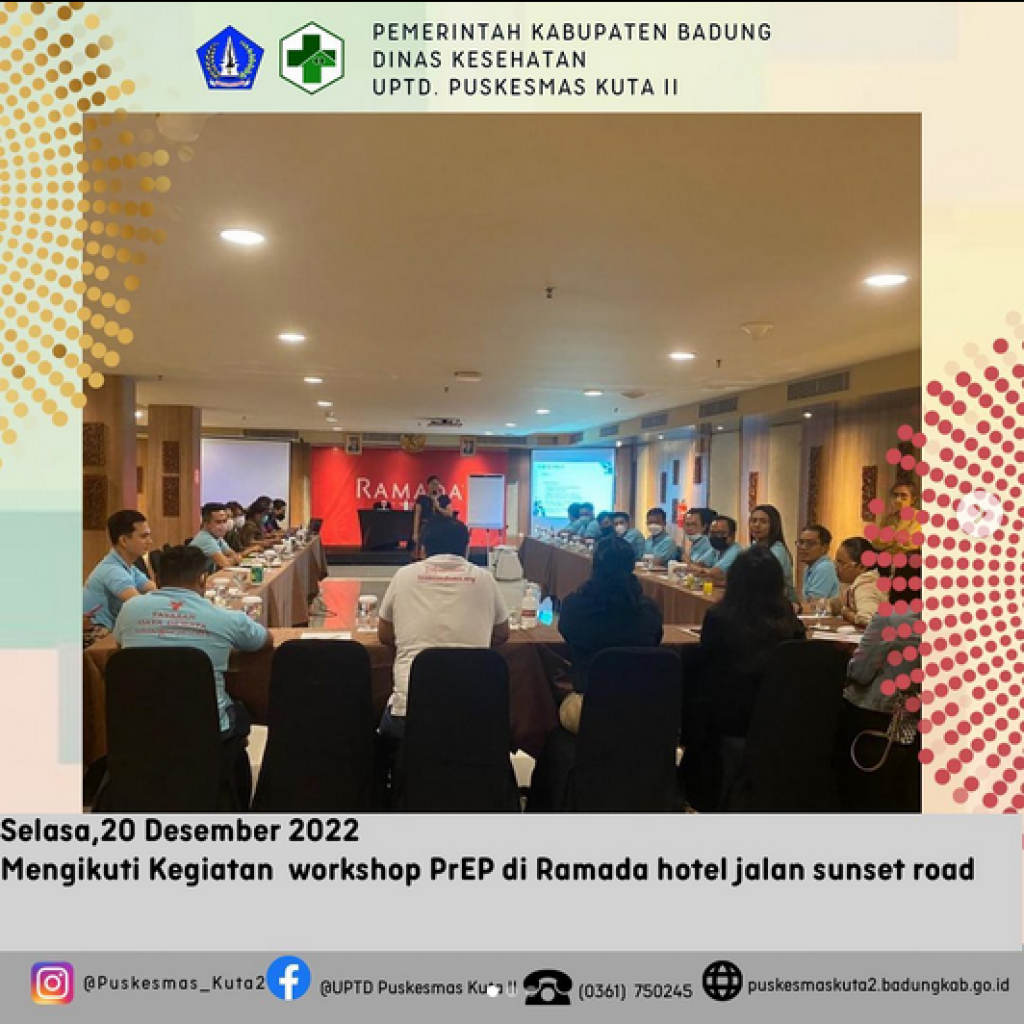 Mengikuti kegiatan workshop PrEP di Ramada Hotel